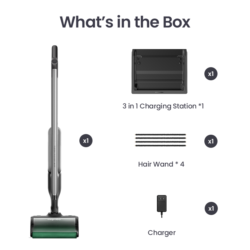 Moprobo Cordless 4 in 1 Pickup Mop M2 Turbo