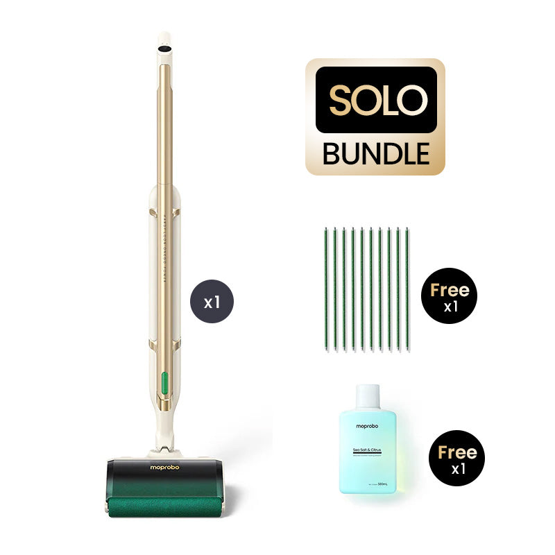 Your Magic Quiet Pickup Mop | Low-Maintenance 3-in-1 Floor Cleaning Device | Cordless moprobo Gold