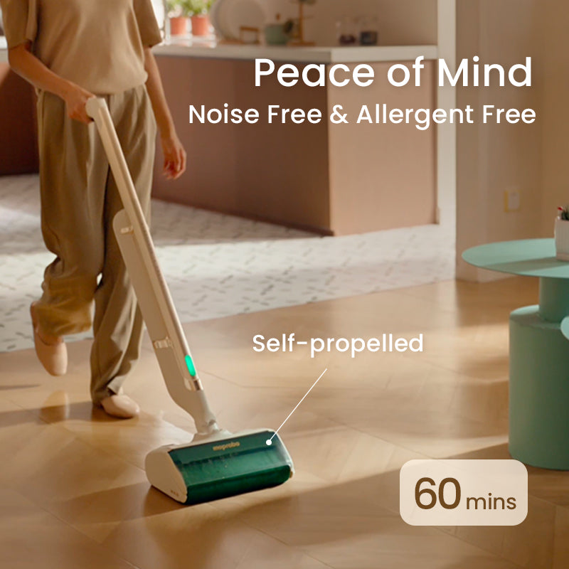 Your Magic Quiet Pickup Mop | Low-Maintenance 3-in-1 Floor Cleaning Device | Cordless moprobo Gold